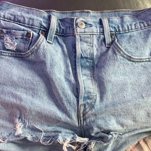 Womens Levi’s 501 high rise shorts
